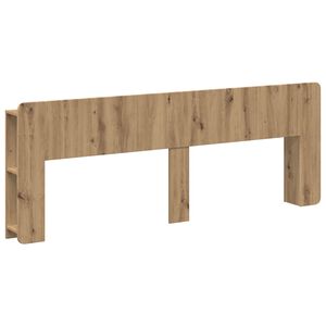 vidaXL Headboard Cabinet with Storage Artisan Oak Engineered Wood