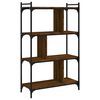 vidaXL Bookcase 4-Tier Brown Oak 76x32x123 cm Engineered Wood