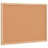 vidaXL Cork Board with Solid Pine Wood Frame 40x30 cm