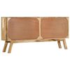 vidaXL Sideboard Brown and Black 160x30x76 cm Solid Wood Mango