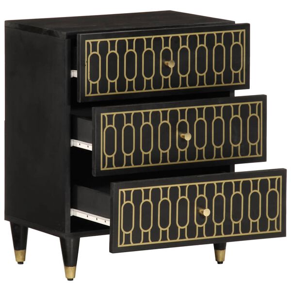 vidaXL Bedside Cabinet 50x33x60 cm Solid Wood Mango