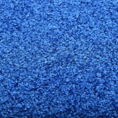 vidaXL Doormat Washable Blue 60x90 cm