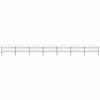 vidaXL Garden Fence with Spear Top Steel 1172x125 cm Black