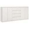 vidaXL Side Cabinets 3 pcs White Solid Pinewood