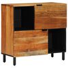 vidaXL Sideboard with Shelf Brown 80 x 33 x 75 cm Solid Mango Wood