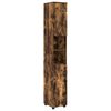 vidaXL Bathroom Cabinet Smoked Oak 30 x 35 x 192 cm