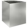 vidaXL Corner Planter Silver 30 x 30 x 35 cm Galvanised steel