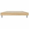 vidaXL Bed Frame without Mattress Sonoma Oak 100x200 cm Engineered Wood