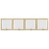 vidaXL Dog Gate with Stands 4 pcs Sonoma Oak 100 x 100 cm