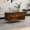 vidaXL Coffee Table Smoked Oak 90x44.5x45 cm Engineered Wood