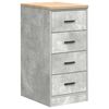 vidaXL Garage Cabinets 2 pcs Concrete Grey Engineered Wood