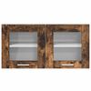 vidaXL Hanging Cabinet with Door Smoked Oak and White 80 x 31 x 40 cm