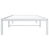 vidaXL Metal Bed Frame without Mattress White 90x190cm