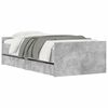 vidaXL Bed Frame with Drawers without Mattress Concrete Grey 100x200 cm