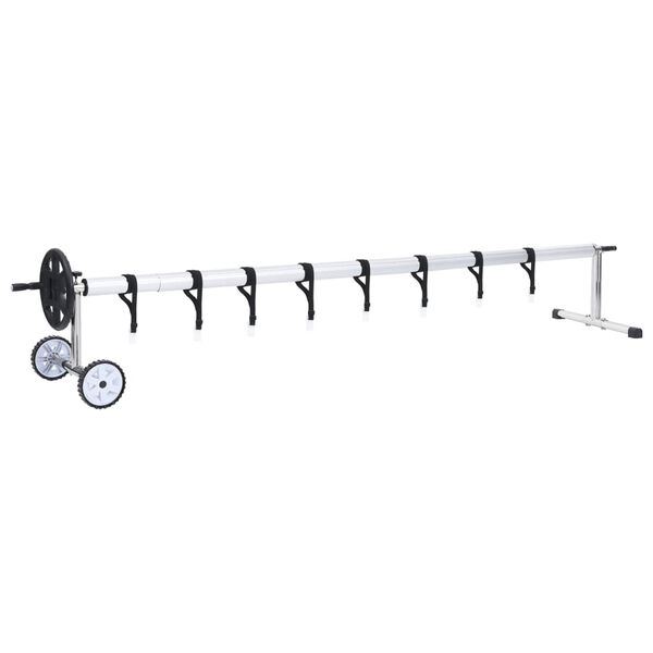 vidaXL Pool Cover Roller with Stainless Steel Base