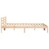 vidaXL Bed Frame Brown 215.5 x 205.5 x 69.5 cm Solid Pine Wood