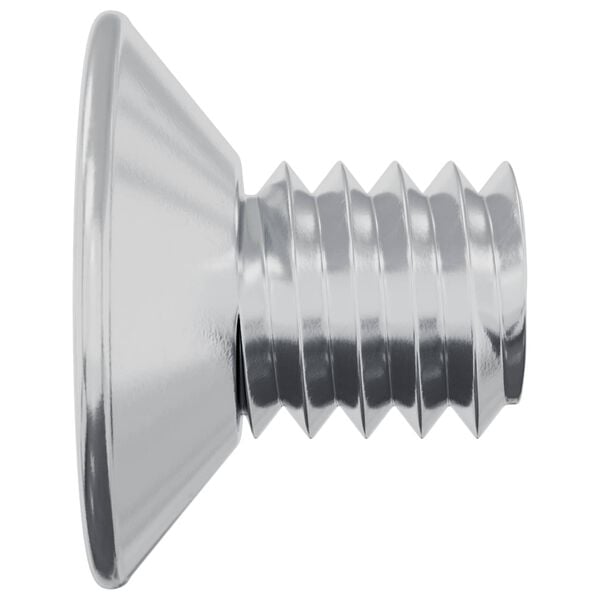 vidaXL Countersunk Head Screws 2 pcs Silver M4 x 6 mm Steel