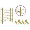 vidaXL Wine Rack for 48 Bottles Gold Metal