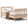 vidaXL Bed Frame without Mattress 100x200 cm Solid Wood Pine