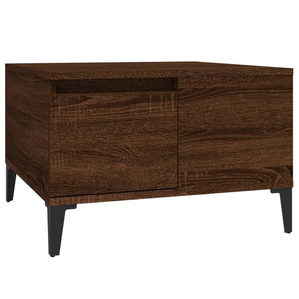 vidaXL Coffee Table Brown Oak 55x55x36.5 cm Engineered Wood