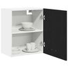 vidaXL Hanging Cabinet with Shelf Lyon 2 pcs Black Oak 50 x 31 x 60 cm
