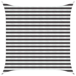 vidaXL Sunshade Sail Anthracite and White 2.5 x 2.5 m HDPE