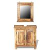 vidaXL Bathroom Furniture Set | Various Natural Wood Shades | Solid Mango Wood