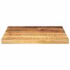 vidaXL Table Top 50x50x2.5 cm Square Solid Wood Rough Mango