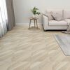 vidaXL Flooring Planks 55 pcs Beige 5.11 m&sup2; PVC