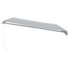 vidaXL Manual Retractable Awning Anthracite&White 450x350 cm