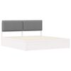 vidaXL Bed Frame with Upholstered Headboard Light Grey 180 x 200 cm