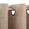vidaXL Linen-Look Blackout Curtains with Grommets 2pcs Beige 140x175cm