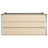 vidaXL Planter Ivory 100 x 100 x 45 cm Steel
