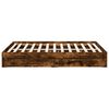 vidaXL Bed Frame with Drawers without Mattress Smoked Oak 135x190 cm Double