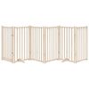 vidaXL Dog Gate with Door Foldable 6 Panels 300 cm Solid Wood Fir