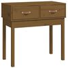 vidaXL Console Table Honey Brown 76.5x40x75 cm Solid Wood Pine