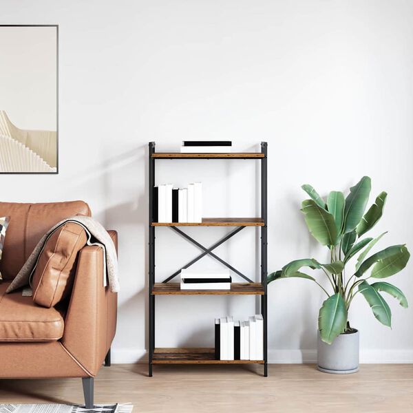 vidaXL Bookshelf Old wood 60 x 30 x 120 cm Engineered Wood