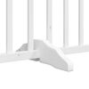 vidaXL Dog Gate with Door Foldable 6 Panels White 300 cm Solid Wood Fir