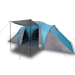 vidaXL Family Tent Dome 6-Person Blue Waterproof