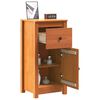 vidaXL Sideboard Wax Brown 39 x 34.5 x 80 cm Solid Pine Wood