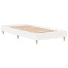 vidaXL Bed Frame No Mattress White 90x200 cm Engineered Wood