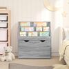 vidaXL Kids Bookshelf Grey Sonoma 60 x 29.5 x 69 cm Engineered Wood