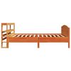 vidaXL Bed Frame without Mattress Wax Brown 90x190 cm Single Solid Wood Pine