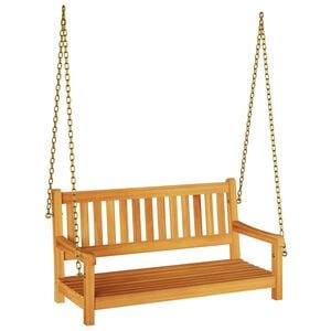vidaXL Swing Bench Brown 110 x 56 x 58.5 cm Solid Acacia Wood