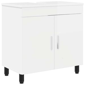 vidaXL Bathroom Vanity Unit High Gloss White 60 x 35 x 60 cm