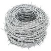 vidaXL Barbed Wire Silver 100 m Hot-dip Galvanised Steel