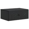 vidaXL Wall-Mounted Bedside Cabinet Black 49 x 34.5 x 20 cm