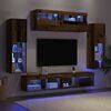 vidaXL TV Cabinet Set Wall-mounted 6 pcs Old wood Engineered wood