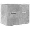 vidaXL 2 Piece Bathroom Furniture Set Concrete Grey Engineered Wood