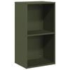 vidaXL Firewood Rack Olive Green 40x30x75 cm Cold-rolled steel